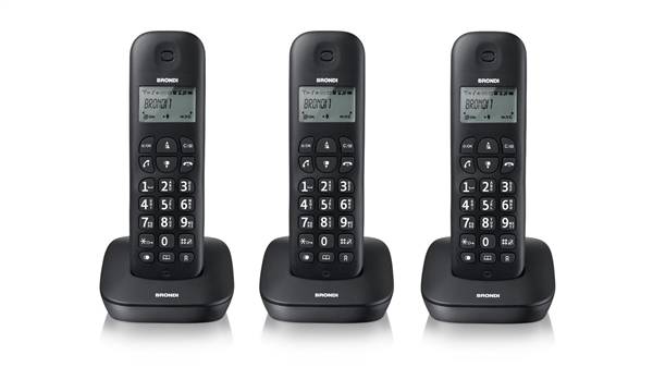 CORDLESS GALA TRIO 3PZ NERO BRONDI
