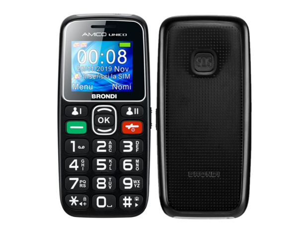 BRONDI AMICO UNICO+ TASTI GRANDI NERO