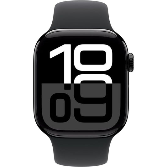 Apple Watch Series 10 42mm Jet Black Aluminium - Sport Band M/L - Black - EUROPA