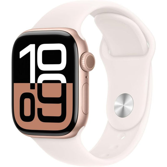 Apple Watch Series 10 42mm Rose Gold Aluminium - Sport Band S/M - Light Blush - EUROPA