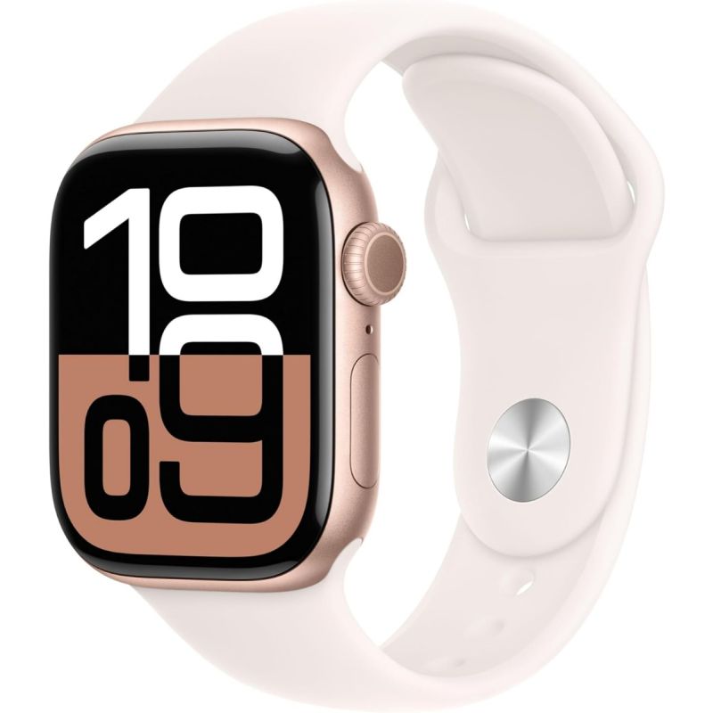 Apple Watch Series 10 42mm Rose Gold Aluminium - Sport Band M/L - Light Blush - EUROPA