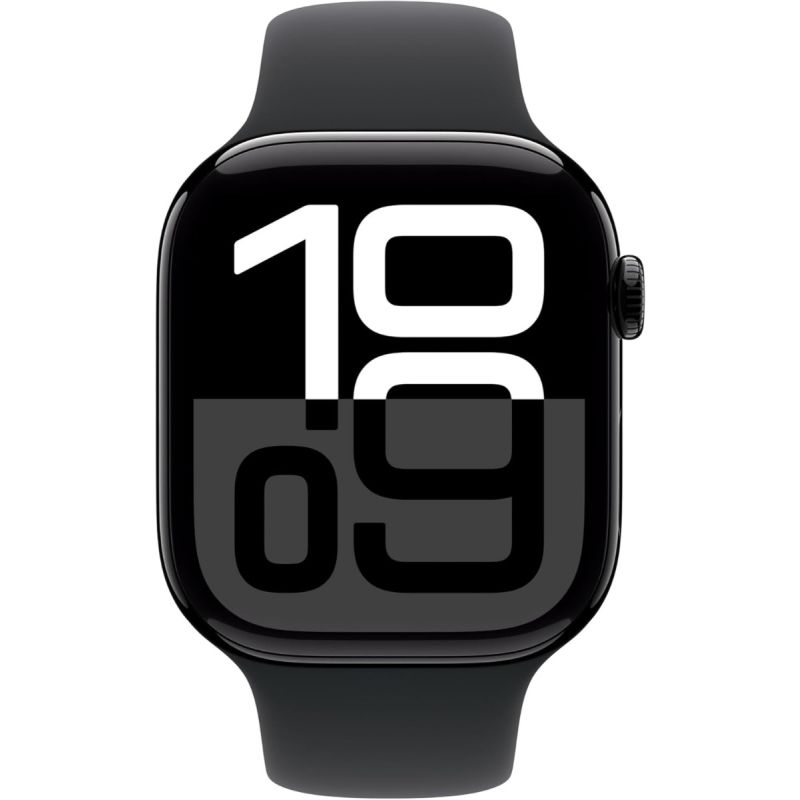 Apple Watch Series 10 46mm Jet Black Aluminium - Sport Band M/L - Black - EUROPA
