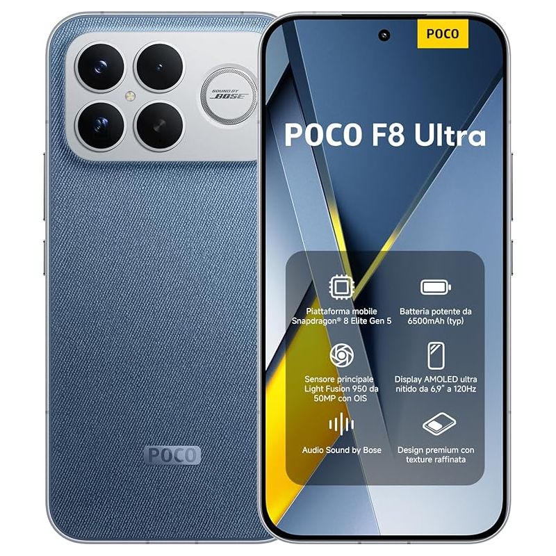Xiaomi Poco F8 Ultra 5G Dual Sim 12GB / 256B - Denim Blue - EUROPA