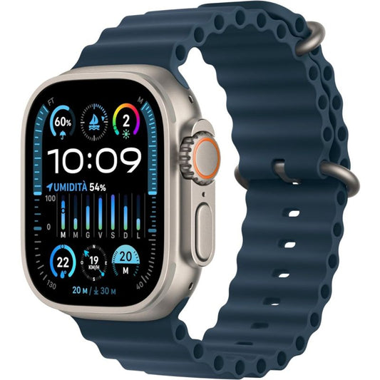 Apple Watch Ultra 2 (2023) 49mm Titanium Case with Ocean Band - Blue - EUROPA